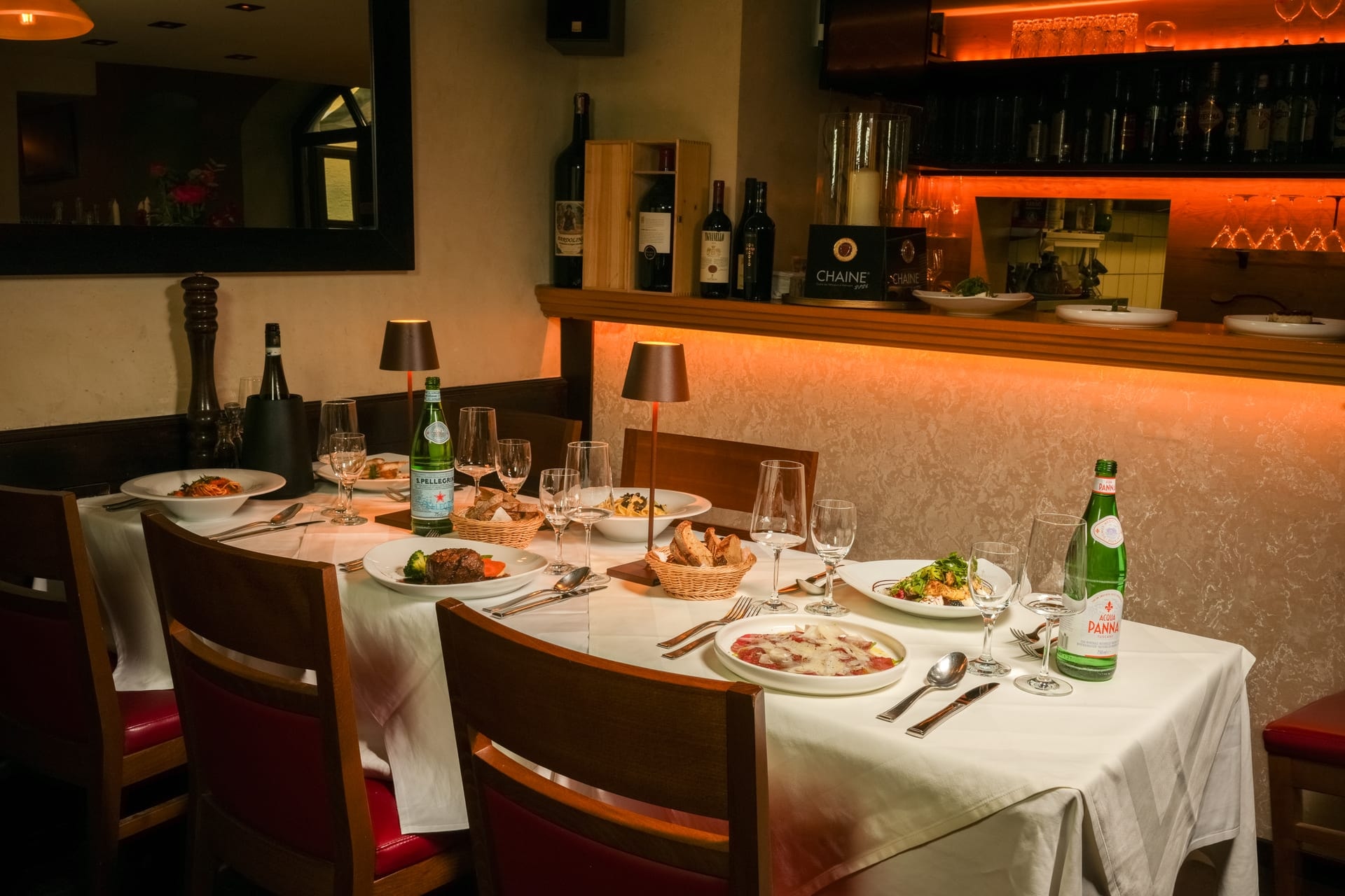 Mediterrane Küche der Osteria Luna Rossa